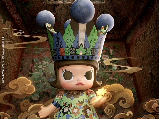 泡泡玛特×敦煌 mega royal molly