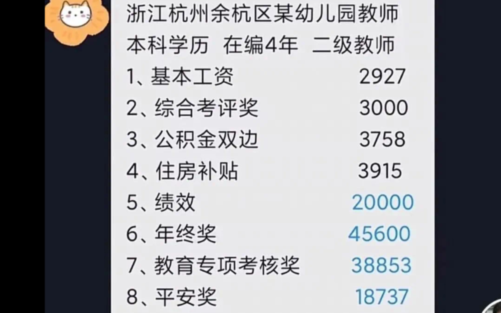 [图]1张杭州幼儿园老师“天价”工资单火了，暴露高手做事的法则