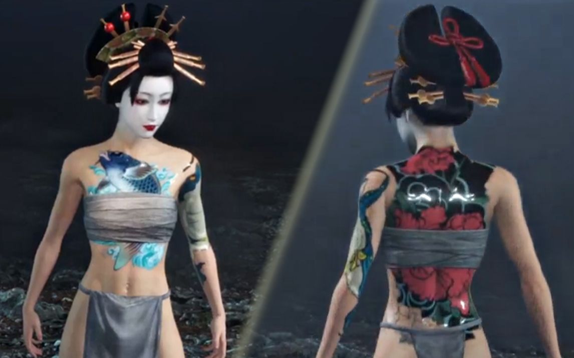 仁王2纹身女王就是我!奶凶奶凶的