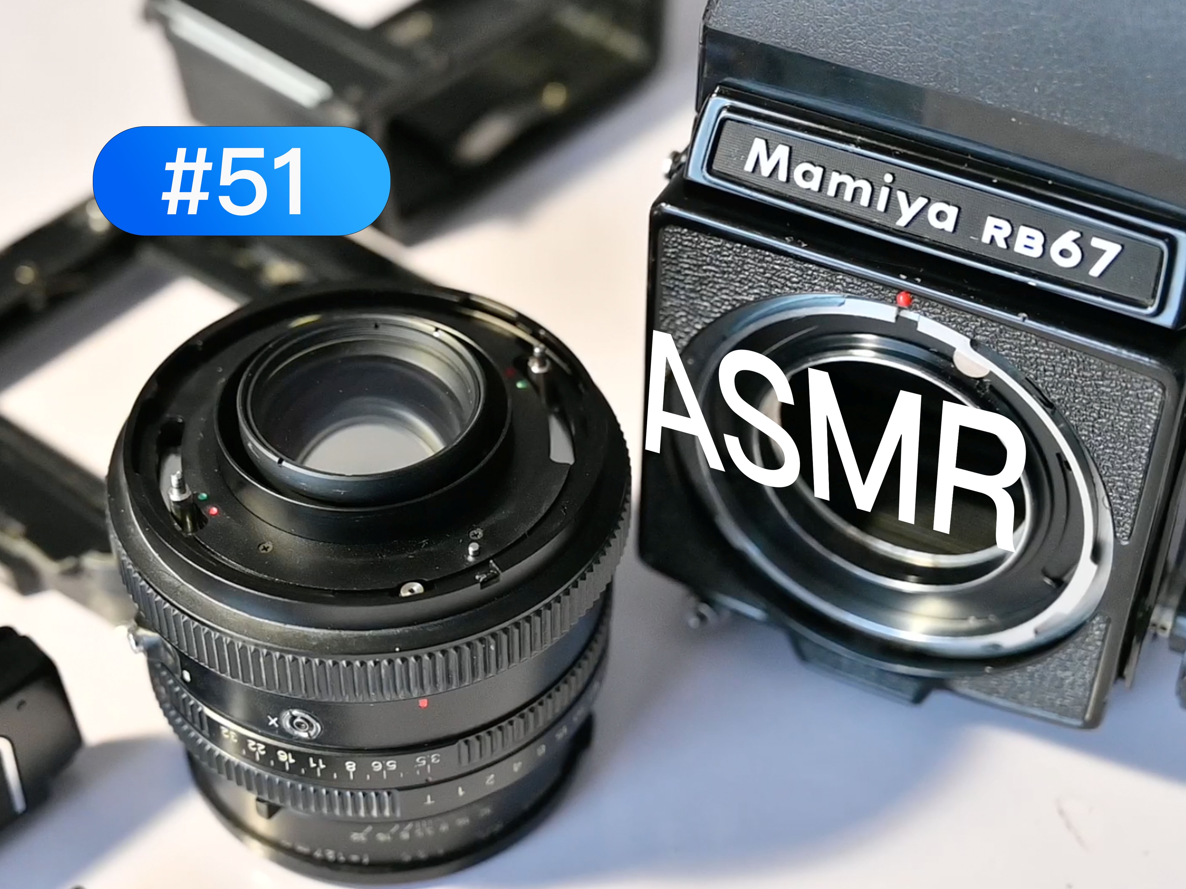 【4k】1970年的初代玛米亚rb67的声音|asmr|中画幅|玛米亚|rb67|相机