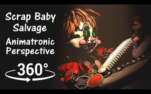 [图]360°| FNAF 6 Scrap Baby Salvage - Animatronic Perspective [SFM] (VR Compatible)