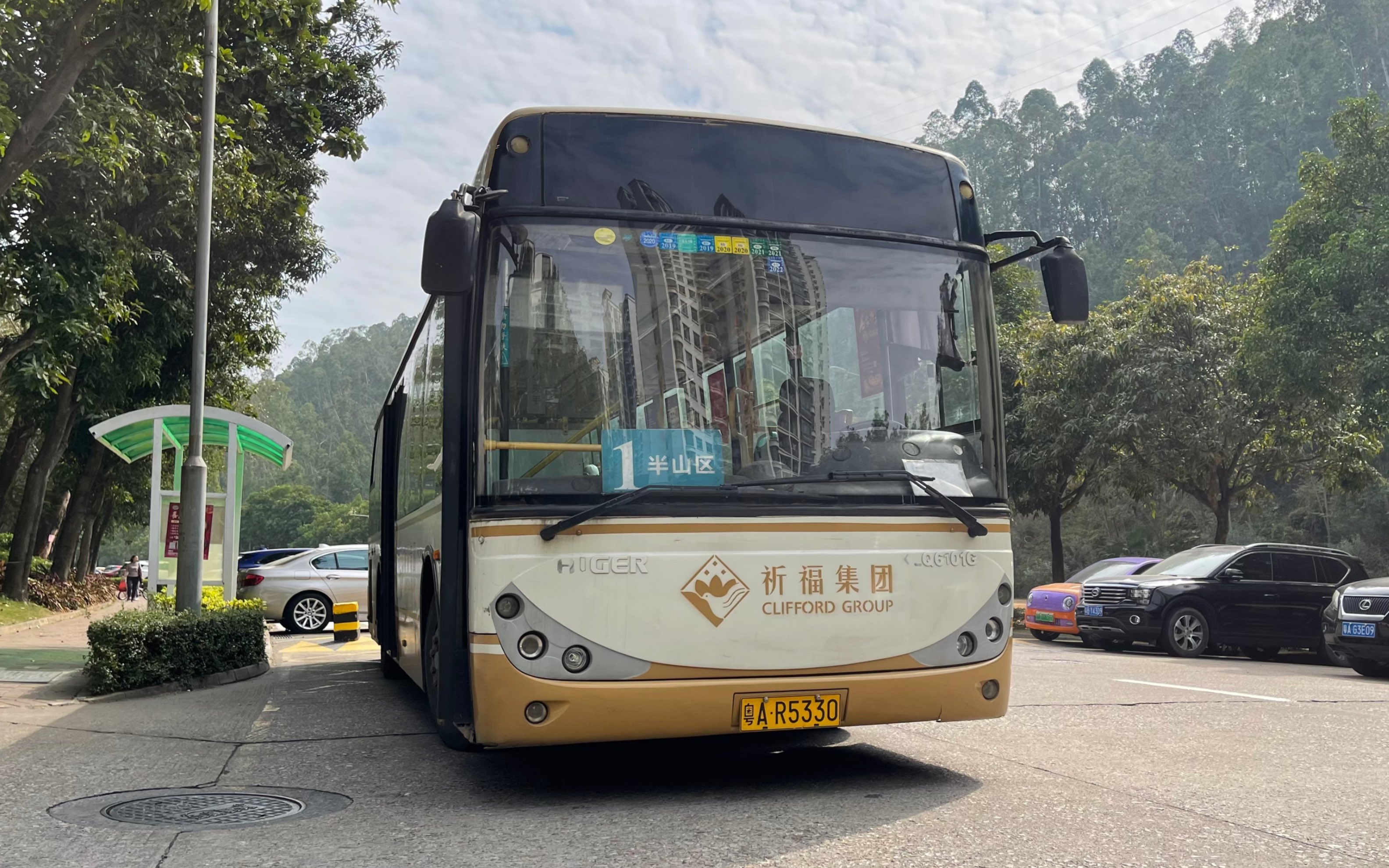 祈福新村村内公交1号线全程前方展望pov_哔哩哔哩_bilibili