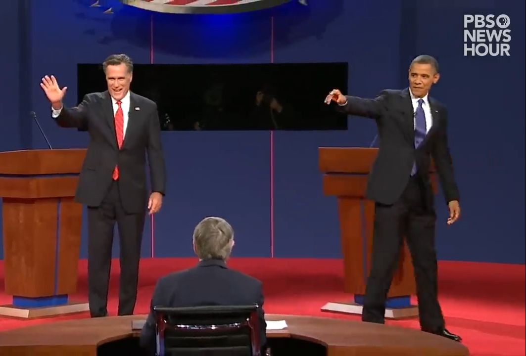 [图]2012美国大选总统辩论第一场 Obama vs. Romney The first 2012 presidential debate