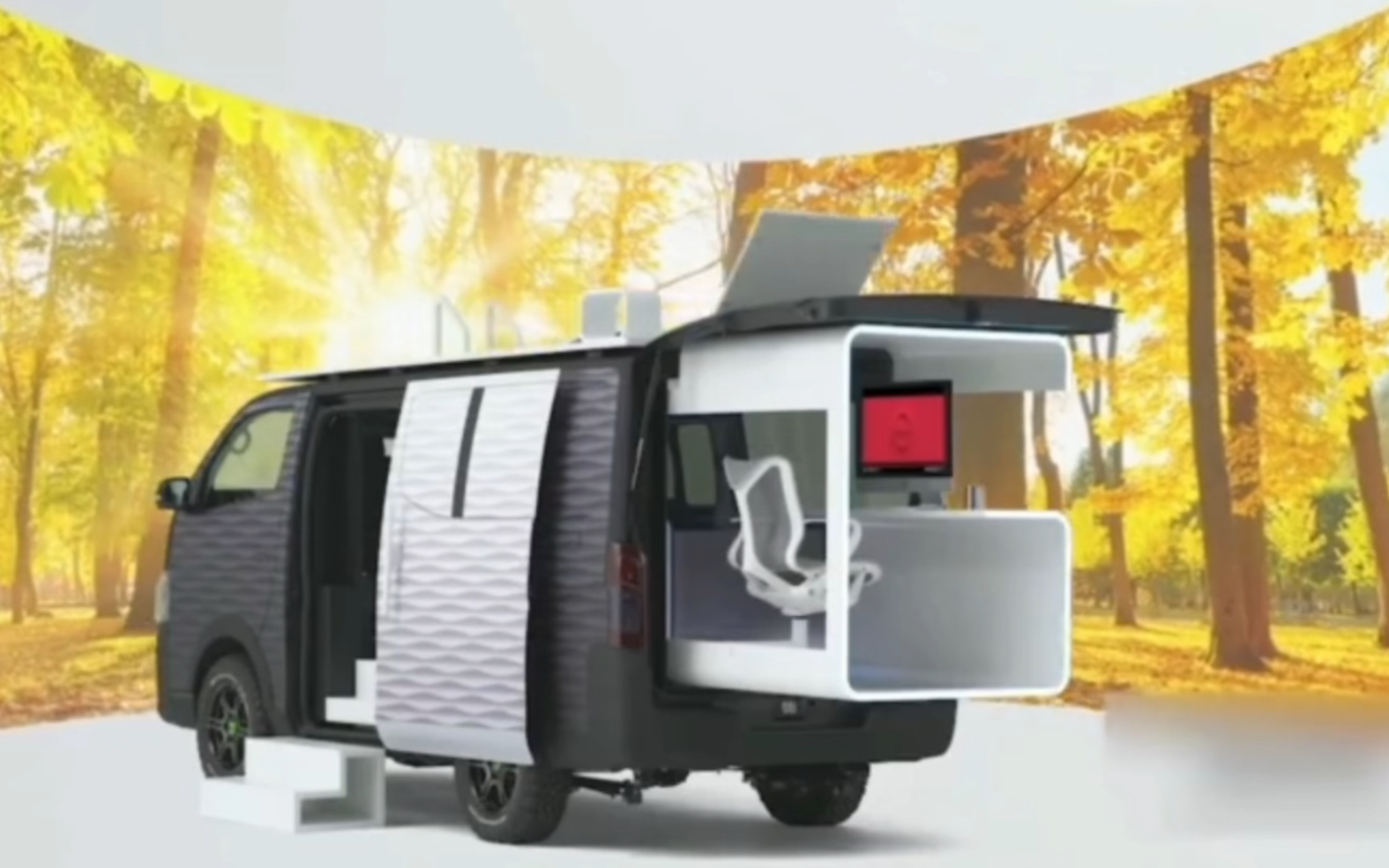 便宜的铝合金伸缩房车,面包车的价格房车的功能,上下班旅行两不误