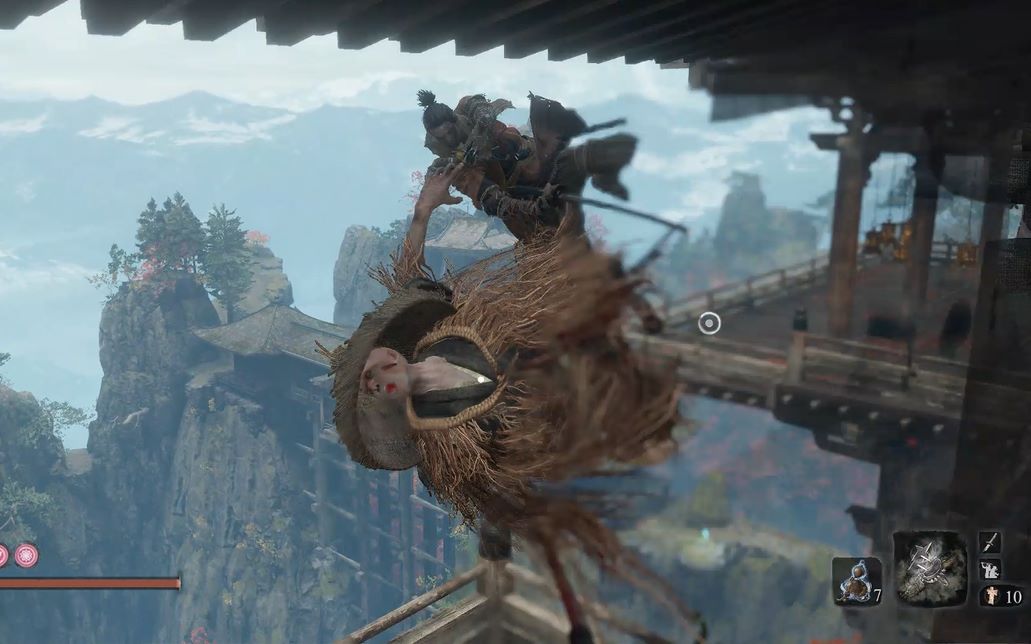 Sekiro 只狼 蓑衣双刀操虫哥比较稳定的空中忍杀方法哔哩哔哩bilibili