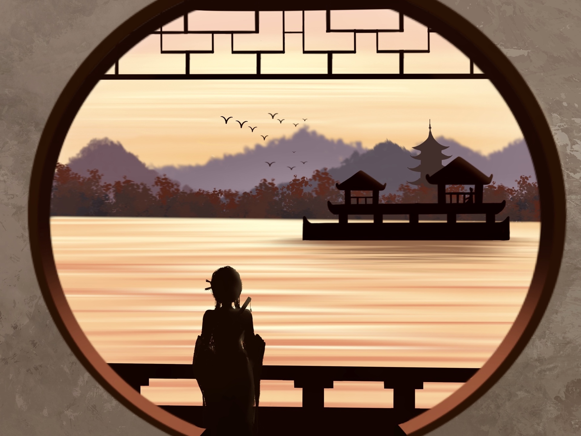 【ipad绘画】procreate|望西湖