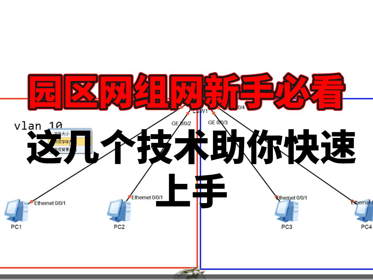 园区网组网新手必看,这几个技术助你快速上手哔哩哔哩bilibili