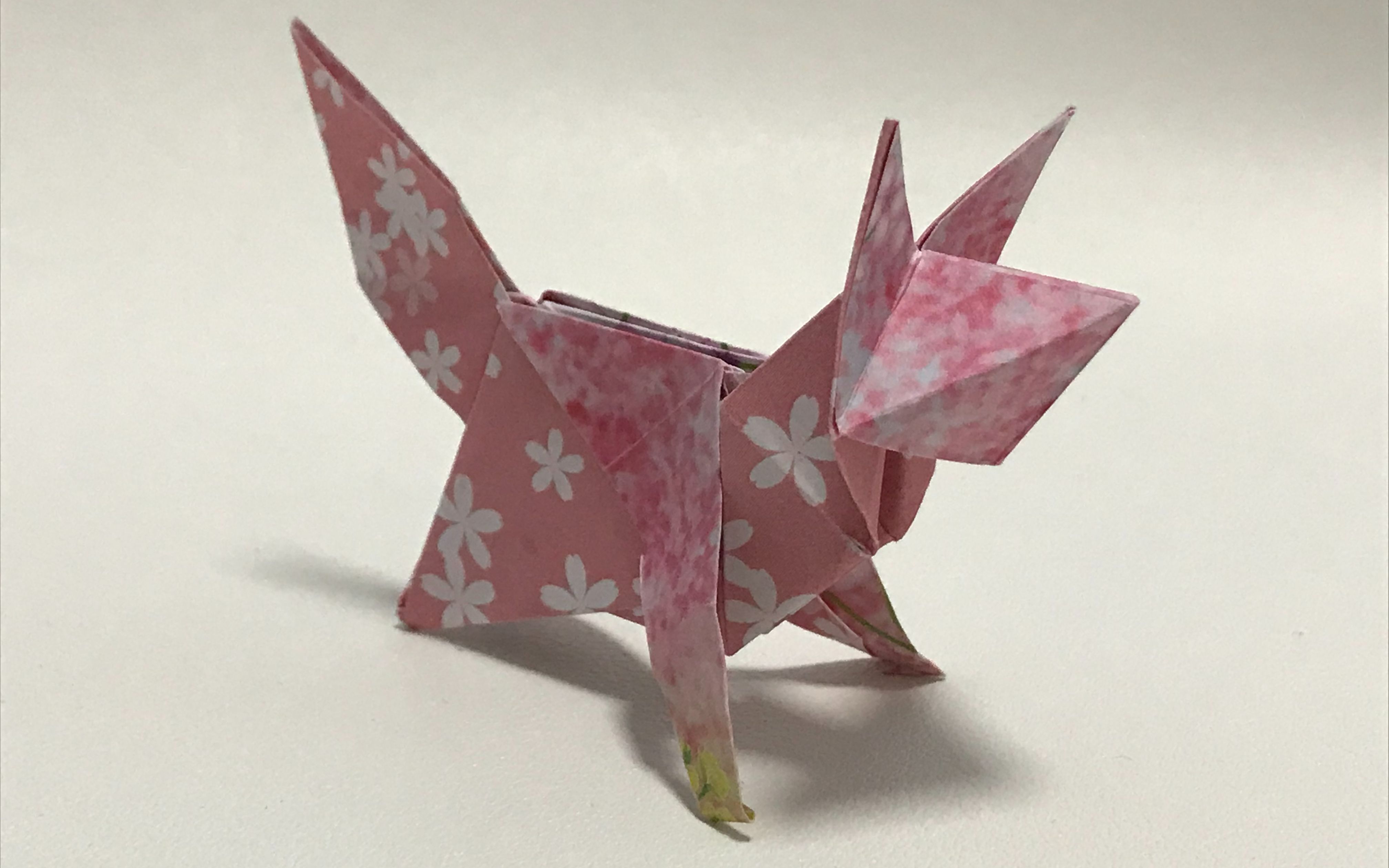 动物折纸:狐狸折纸