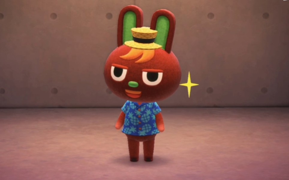 【动森】桑托斯就是一只瞎送礼物的小黑兔子,哼!