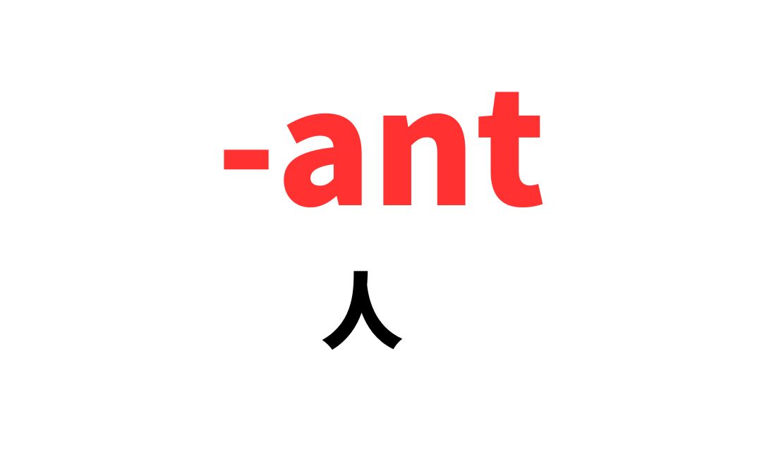 词根记单词ant哔哩哔哩bilibili