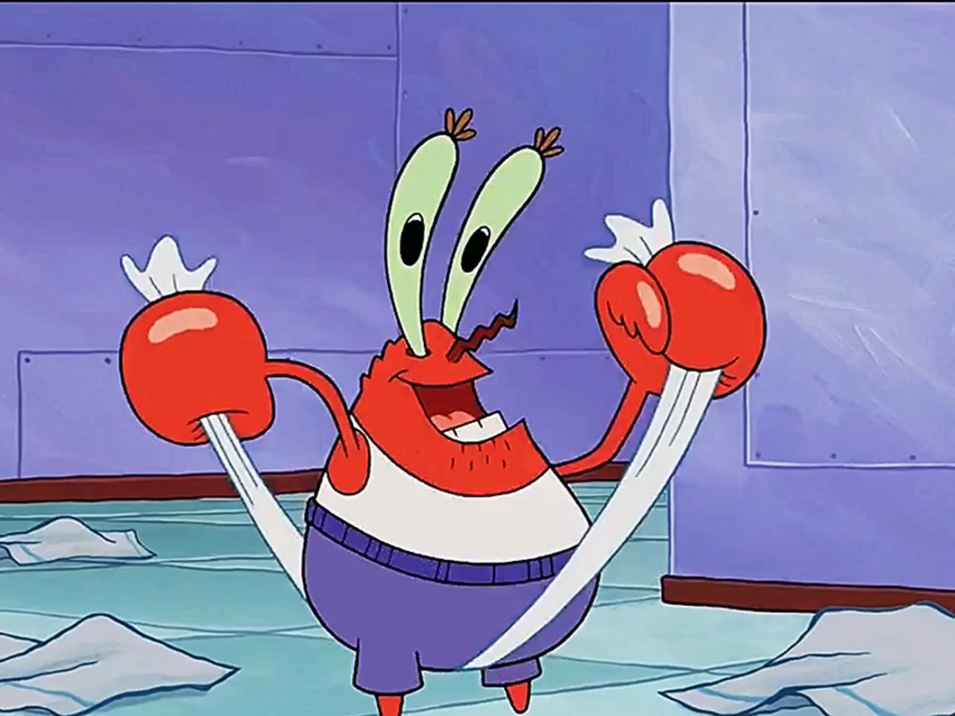 蟹老板的精神状态