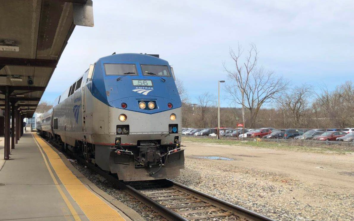 【片段合集】美国铁路amtrak火车摄影 @ann arbor, mi_哔哩哔哩 (゜
