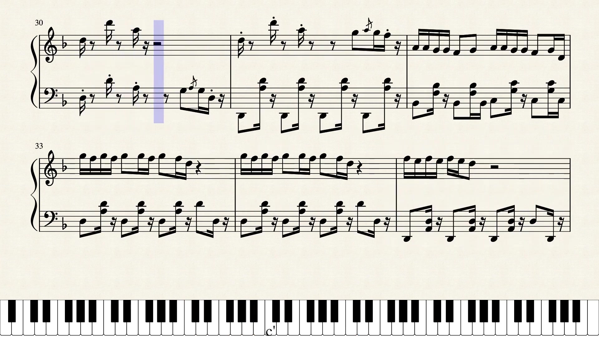 seventeenhomerun钢琴谱