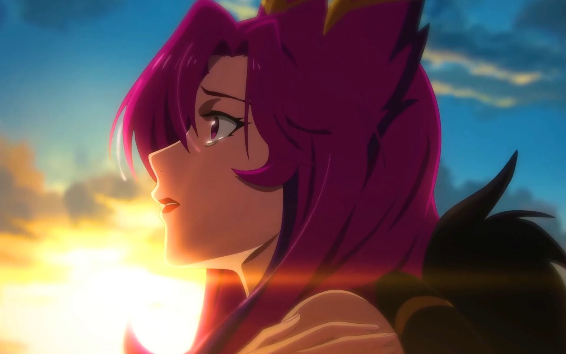 洛离开的那一刻,霞心都碎了吧!