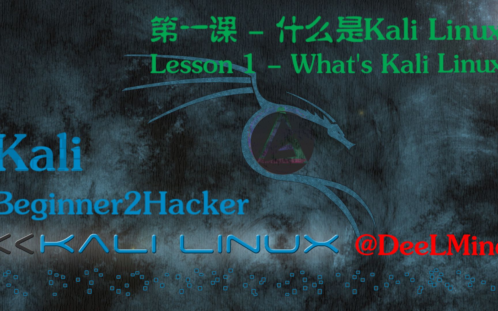 第一课  什么是Kali  Linux哔哩哔哩bilibili