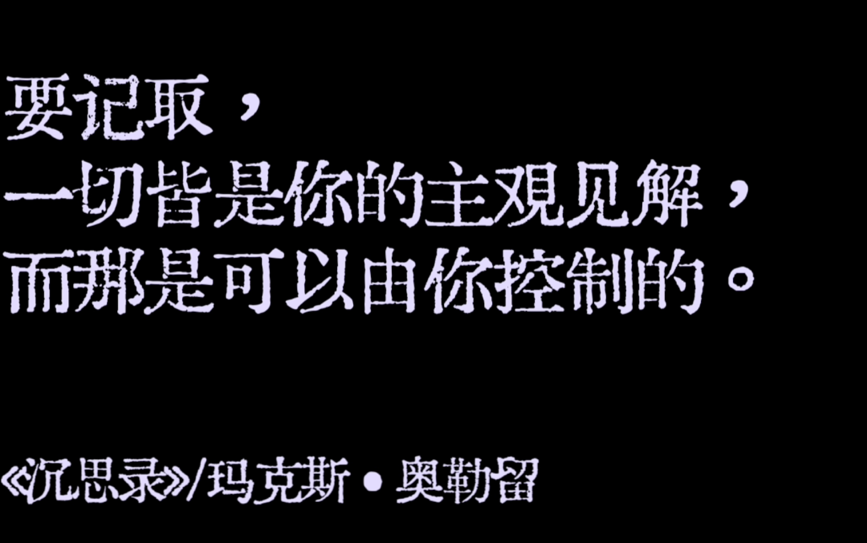 本想送你一本沉思录,可该迷途知返的人是我哔哩哔哩bilibili