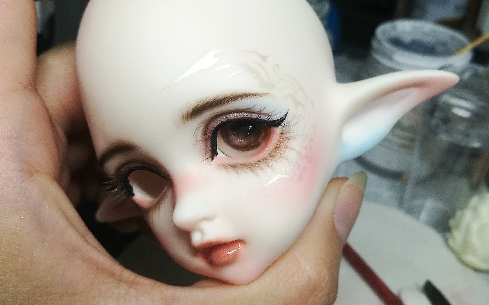 【bjd卸妆教程】关于唇缝双眼皮褶皱的卸妆