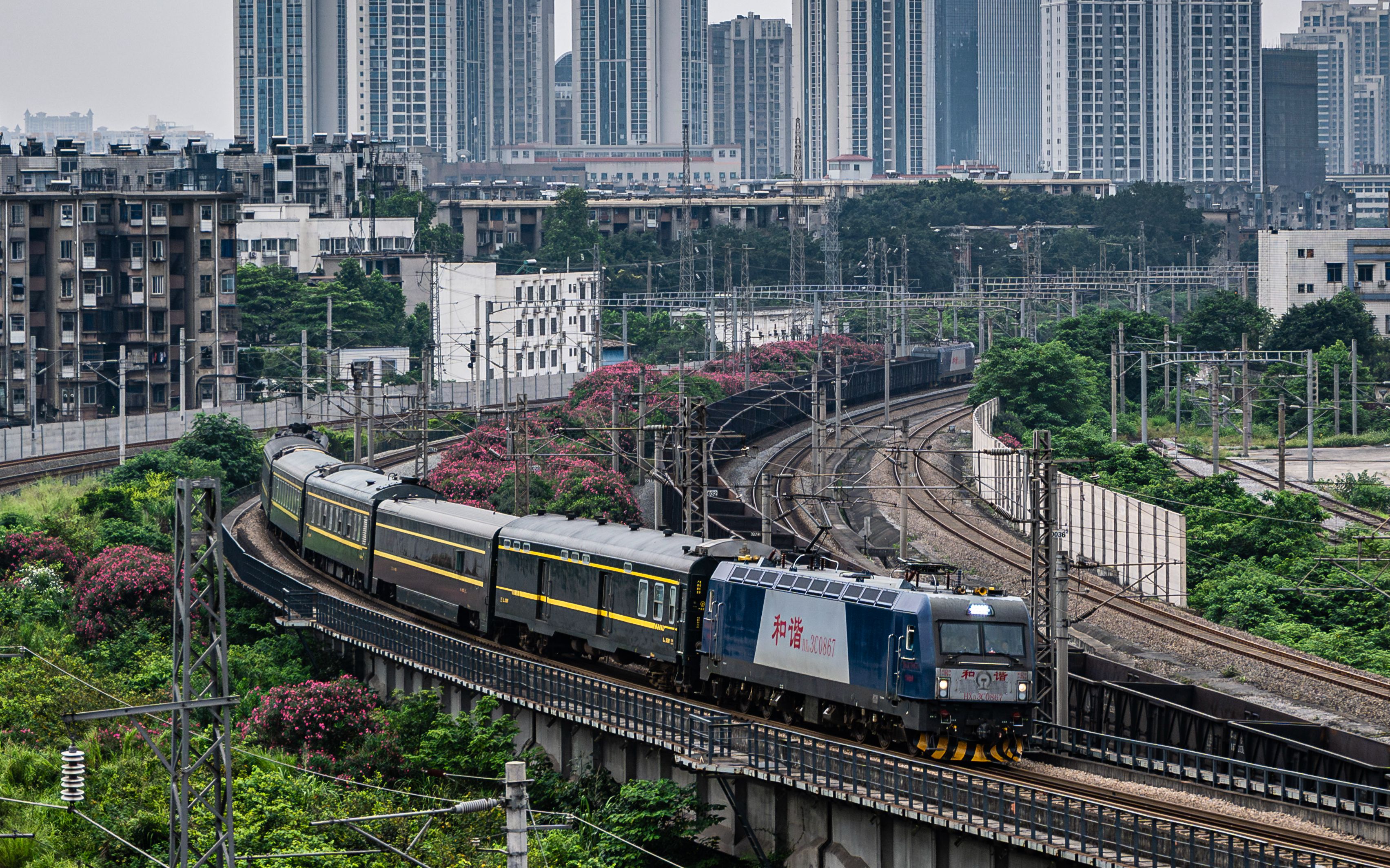 【4k60/hdr10 】最寒酸的一次督导——宁局邕段hxd3c0867牵引57910次