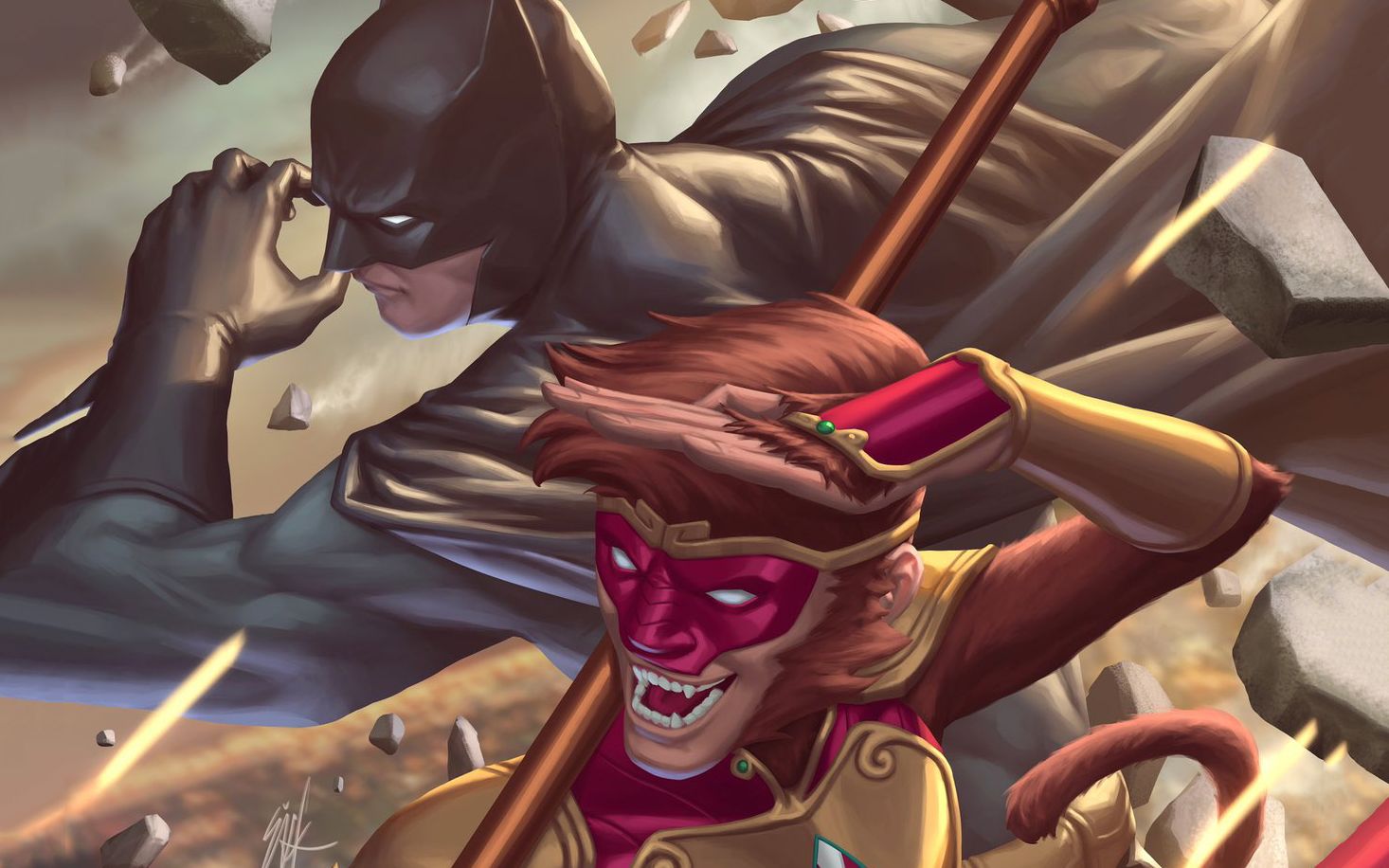 dc漫画《小猴王monkey prince》预告,西游主角大战达克赛德