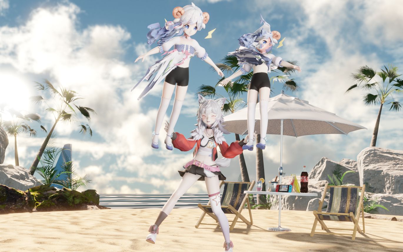 【咩栗/呜米mmd】甩咩歌