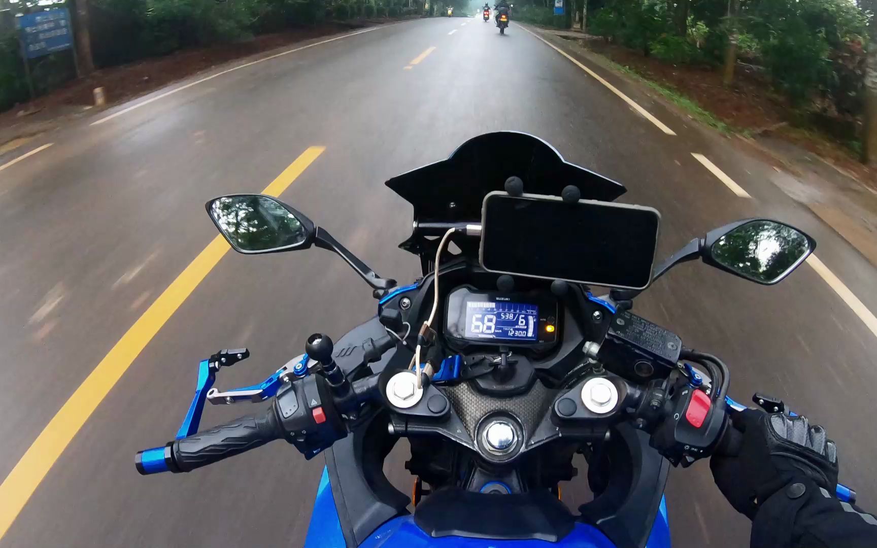 【gsx250】雨天骑车困得一批