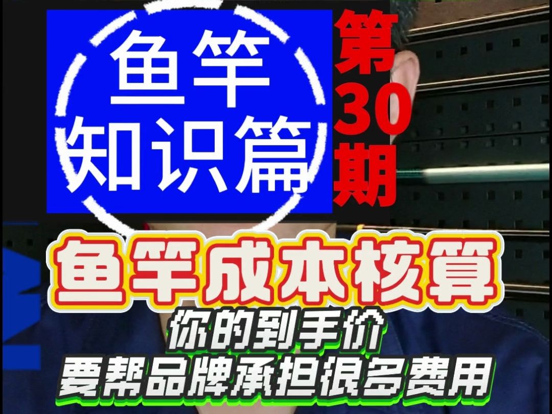 买一只鱼竿要帮品牌承担很多费用,你以为只是广告费需要你承担?其实损耗也算你的!哔哩哔哩bilibili