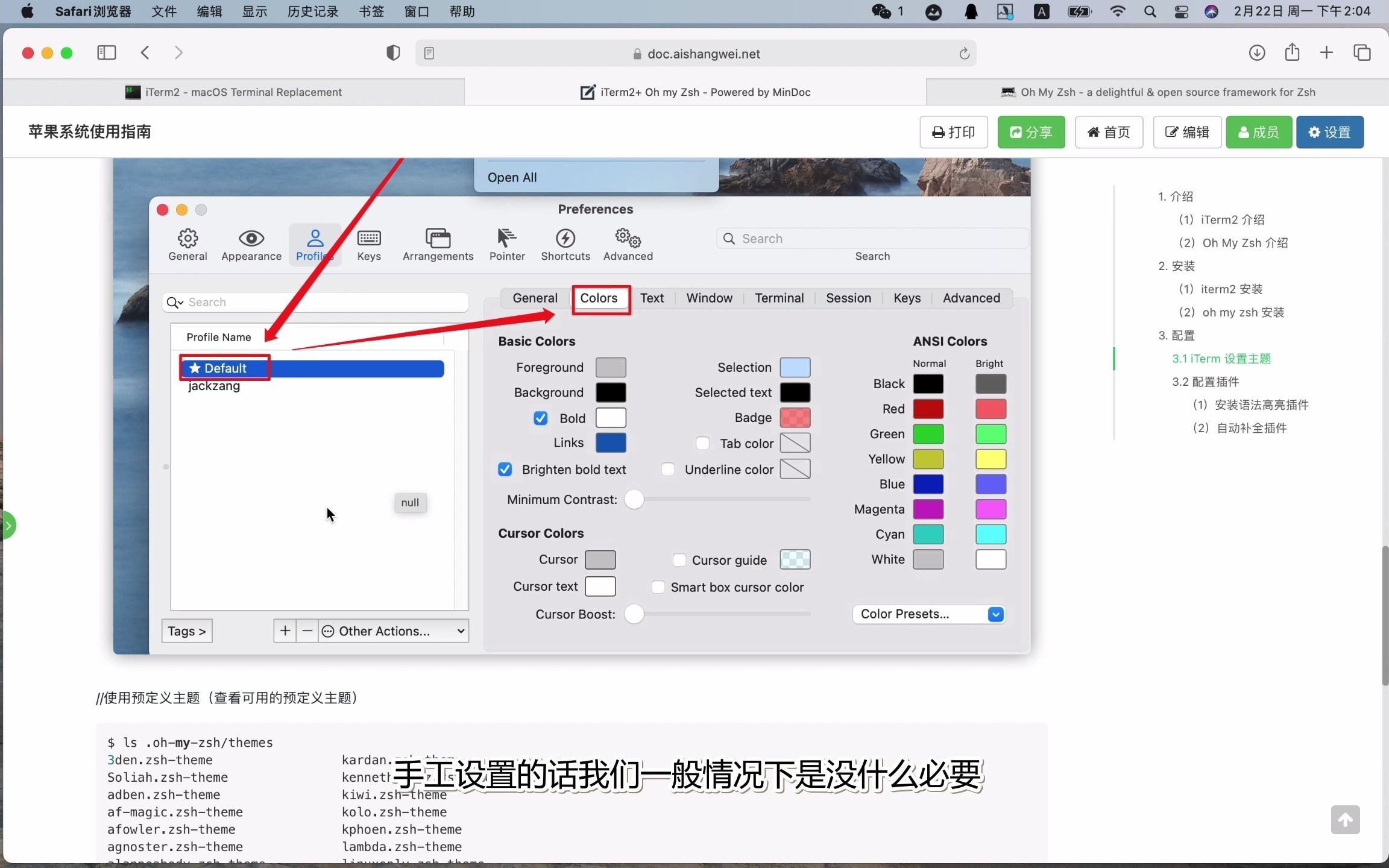 mac os命令行终端工具 iTerm2+oh my Zsh的安装配置哔哩哔哩bilibili