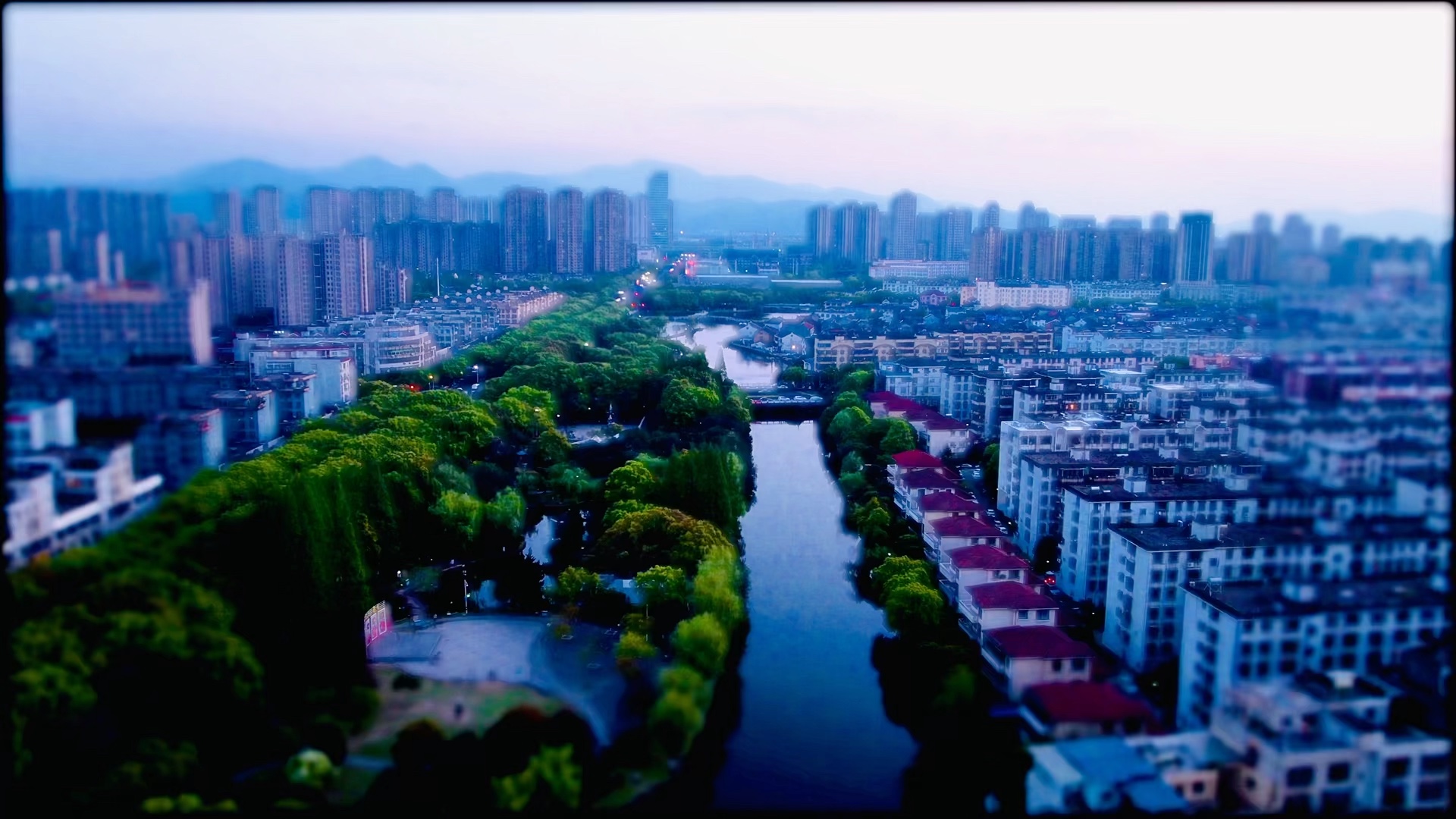 北仑老中心区四大公园航拍_哔哩哔哩_bilibili