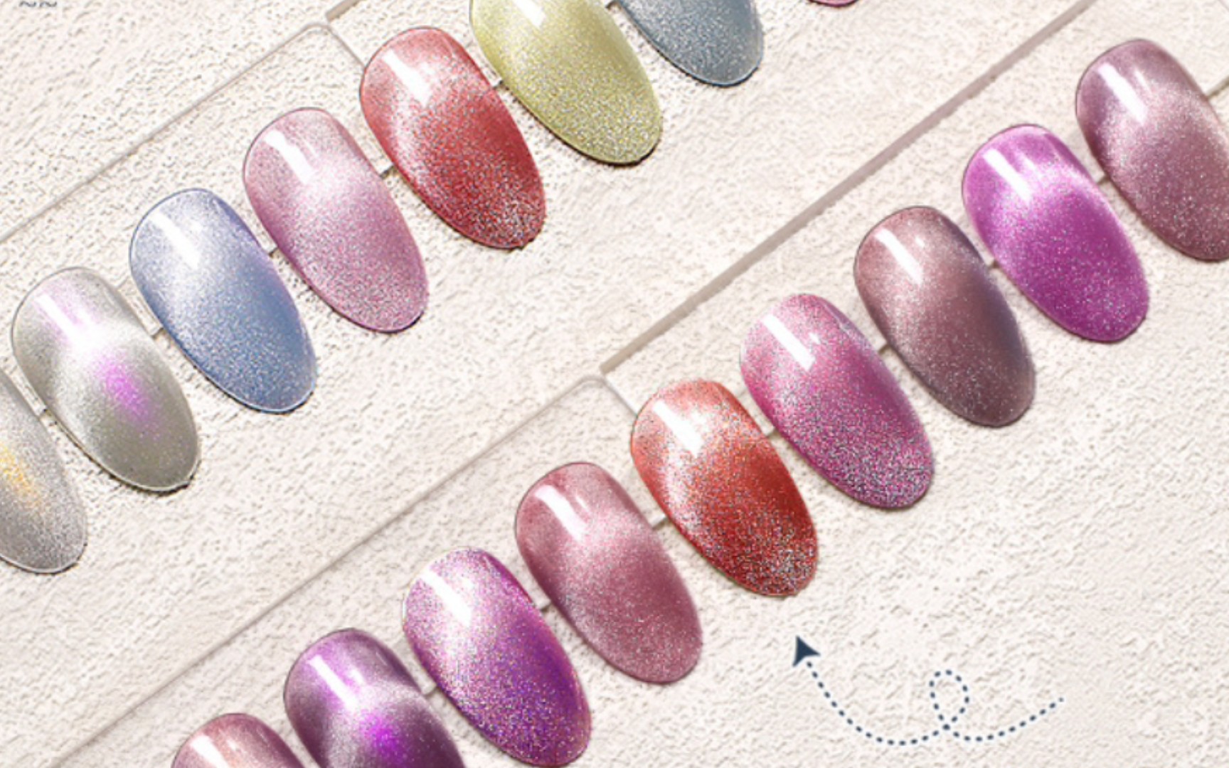 【甲油胶】速光猫眼色板,女人的心思和甲色你都别猜,天知道下一秒是