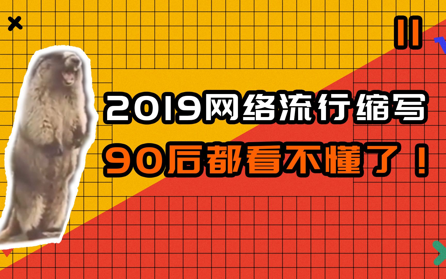 2019网络流行缩写,90后都看不懂了!不服来猜,看你认识几个?哔哩哔哩bilibili