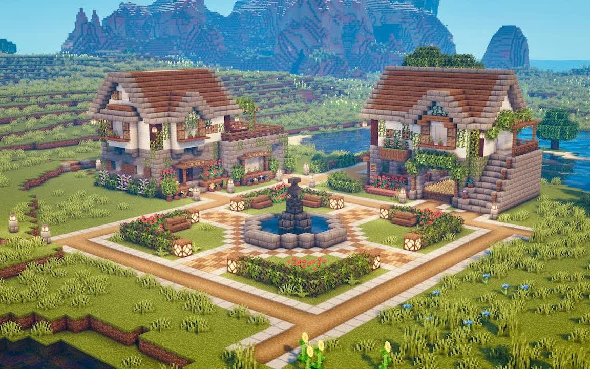 【minecraft建筑教程】教你建一个简单的公园 by foxel