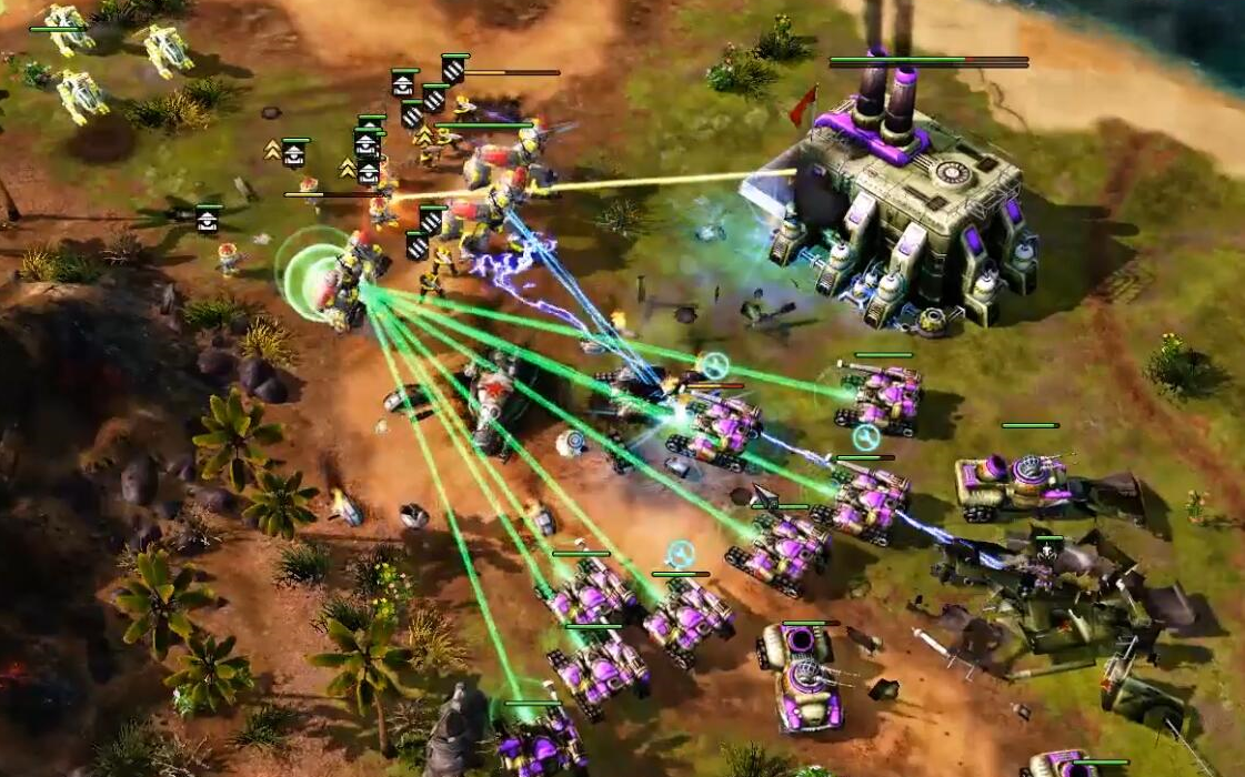 【红色警戒】某战队队内3v3,教科书般的互相扰矿_哔哩哔哩 (゜-゜)つ