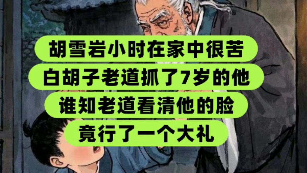 [图]红顶商人胡雪岩：7岁被老道抓，结果老道看到他的脸，直接行大礼