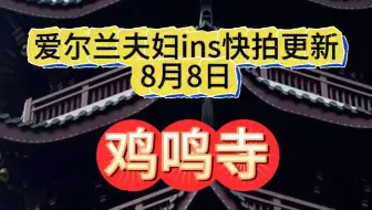 下载视频: 【爱尔兰高个夫妇】8.8ins快拍加更：鸡鸣寺