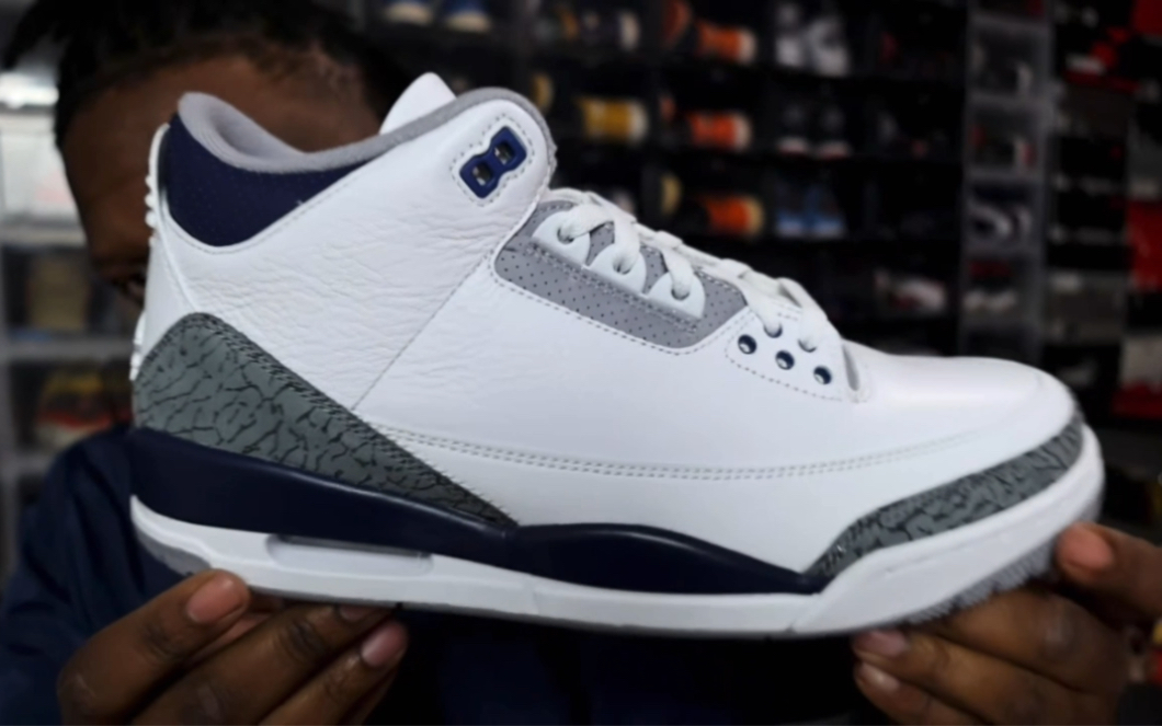 air jordan 3代 "midnight navy" 海军蓝 蓝水泥 aj3 不是乔治城|mike