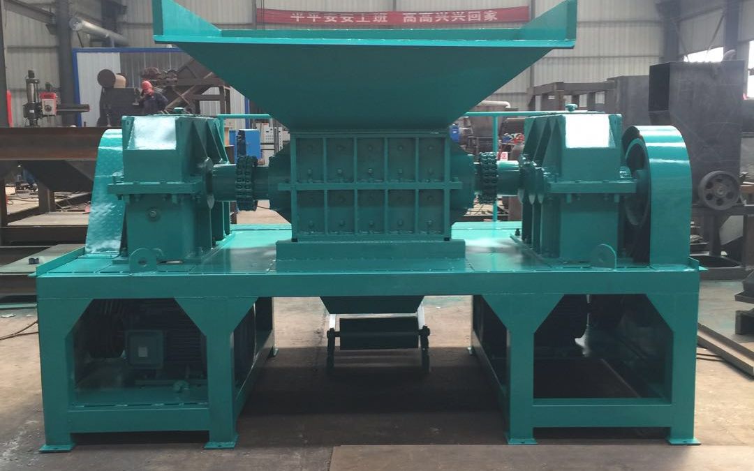 大型双轴撕碎机 废旧海绵机头料边角料破碎机 铝箔纸粉碎机