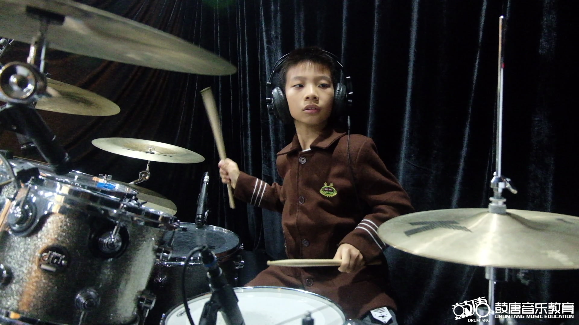 【架子鼓】9岁鼓手彭常峻 15课时 west coast rollin-东莞虎门鼓唐