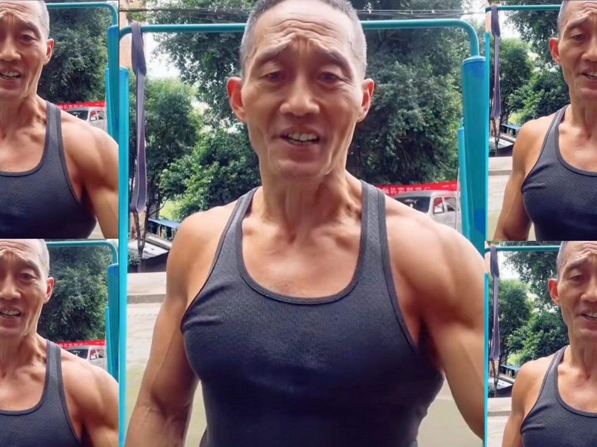 肌肉最发达的老年人!自称超过85%的年轻人,不得不服