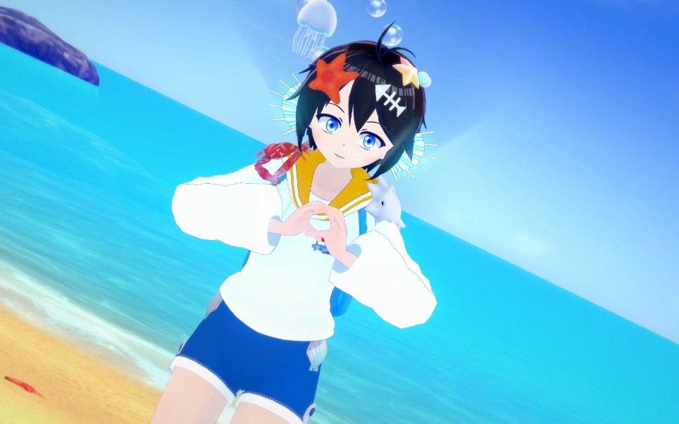 【薄海纸鱼mmd】45秒可以变得可爱吗?【45秒で何ができる?】