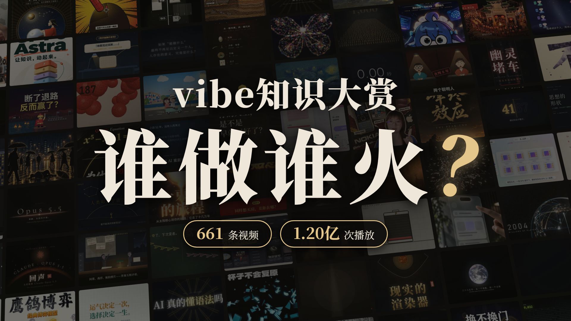 1.2 亿播放的vibe知识大赏，谁做谁火？