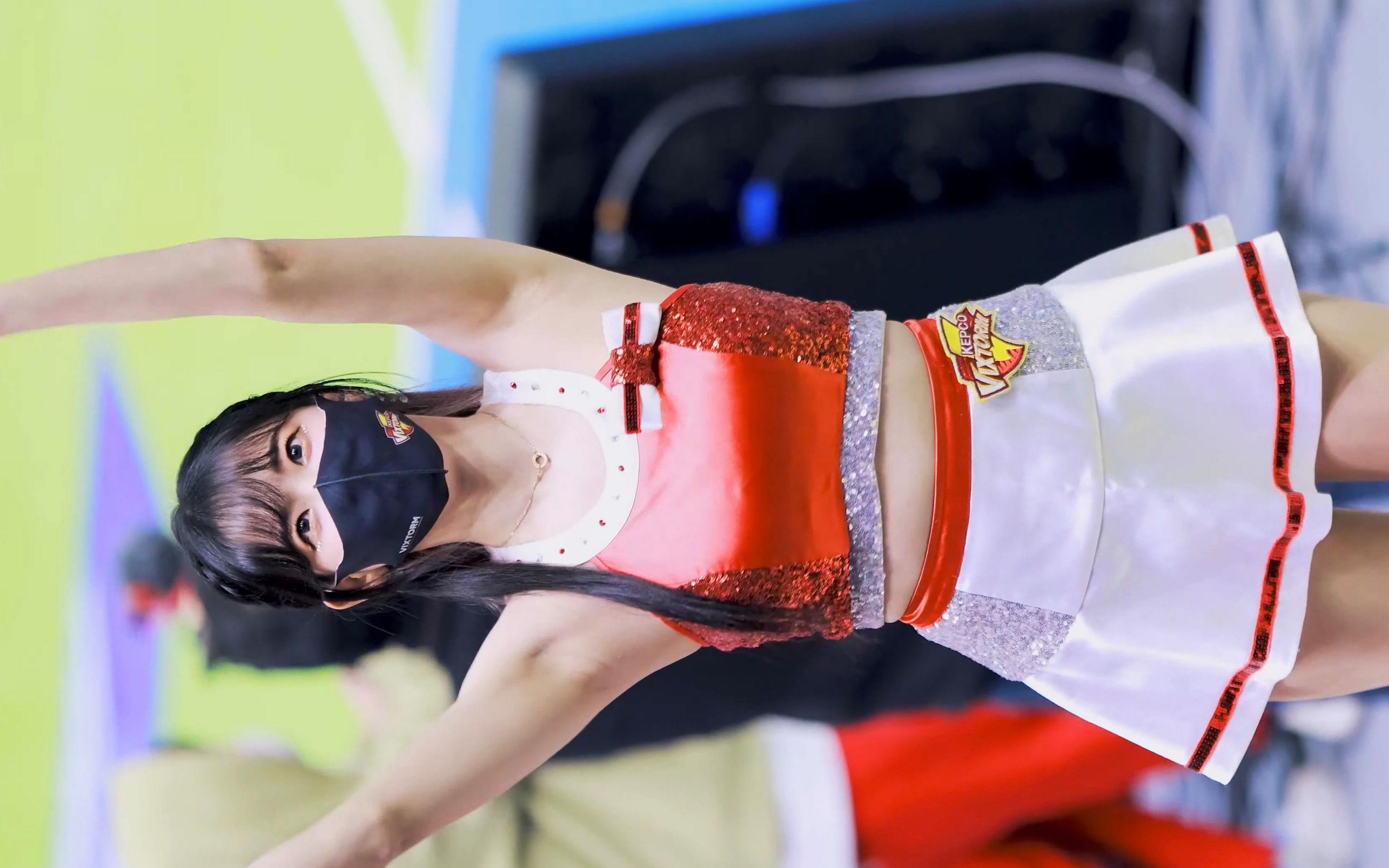 韩国啦啦队 金韩娜 kim hanna 220113 "应援反应" 韩国电力男排