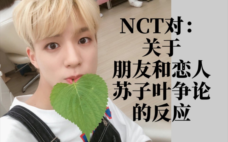 逻辑鬼才划粉哈哈哈 那西珍妮可以帮其他爱豆夹开苏子叶吗?NCT对:关于朋友和恋人的苏子叶争论的反应哔哩哔哩bilibili