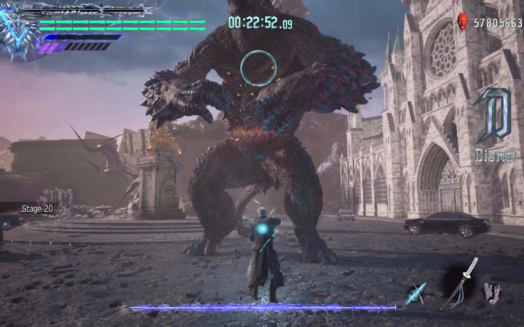 鬼泣5血宫维吉尔boss无伤视频无伤歌莉娅满魔后就是核爆的开始