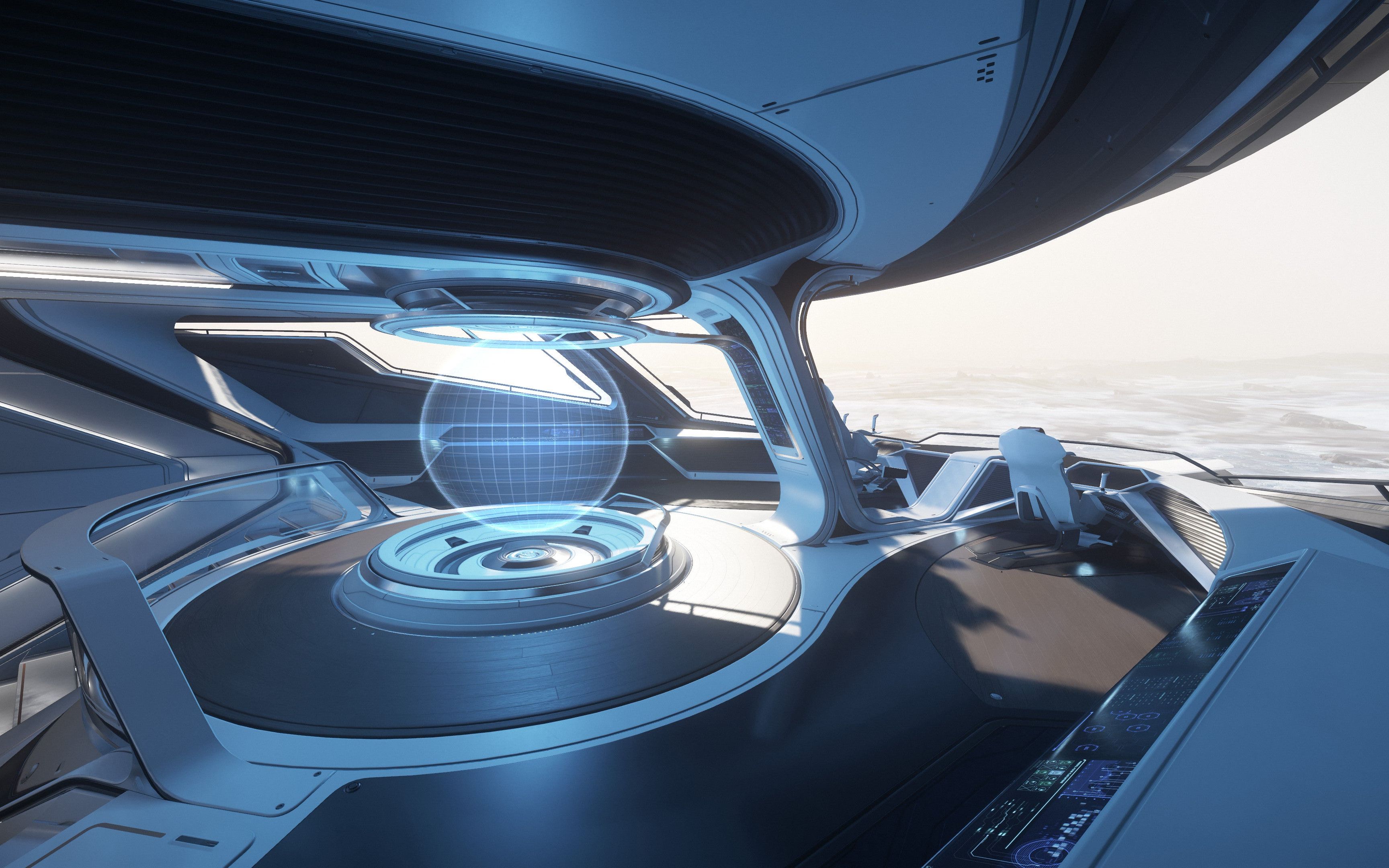 星际公民 890 jump星际游艇舰桥,走廊,房间探索_哔哩