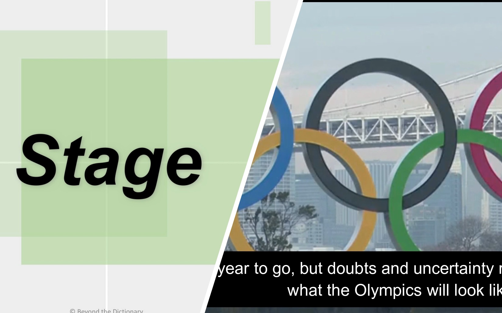 中级英语stage东京奥运会的故事