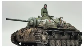 威龙 1/35 苏联SU-76I自行火炮 组装改造到完成