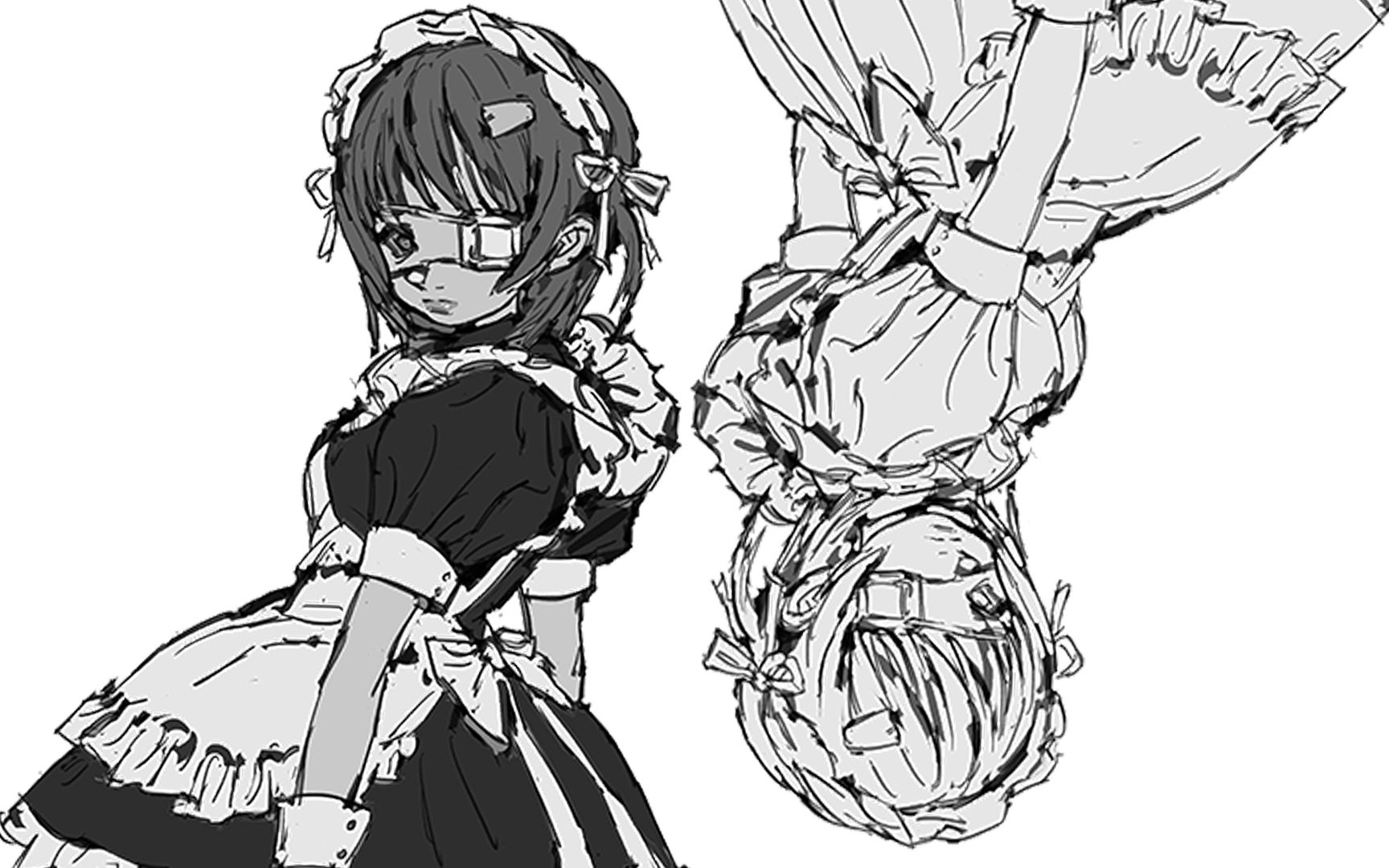 【ps板绘/yuu】短刀女仆_哔哩哔哩_bilibili