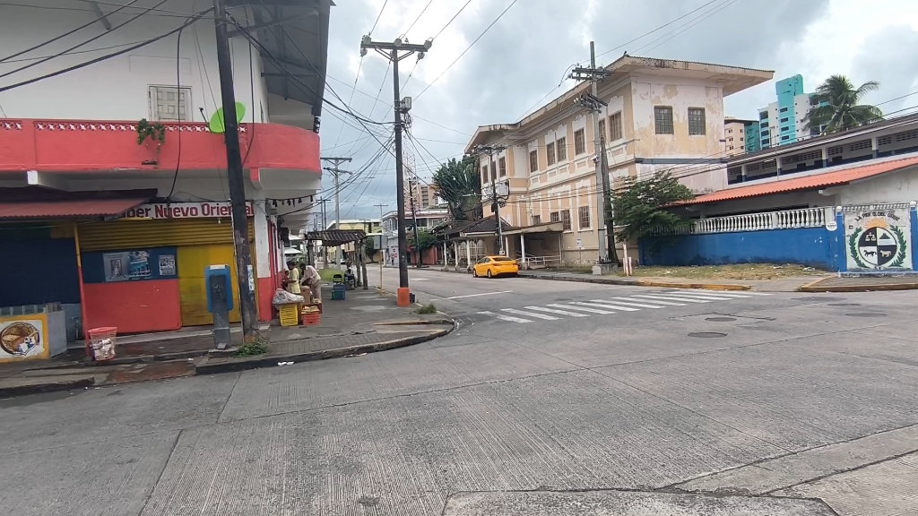 2023年10月25日巴拿马全国大罢工第三天的科隆城