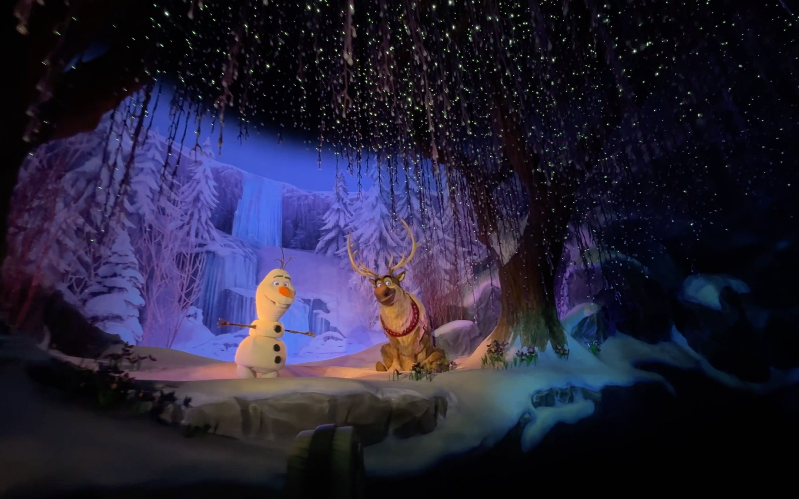 香港迪士尼|冰雪奇缘园区|魔雪奇幻之旅第一排视角