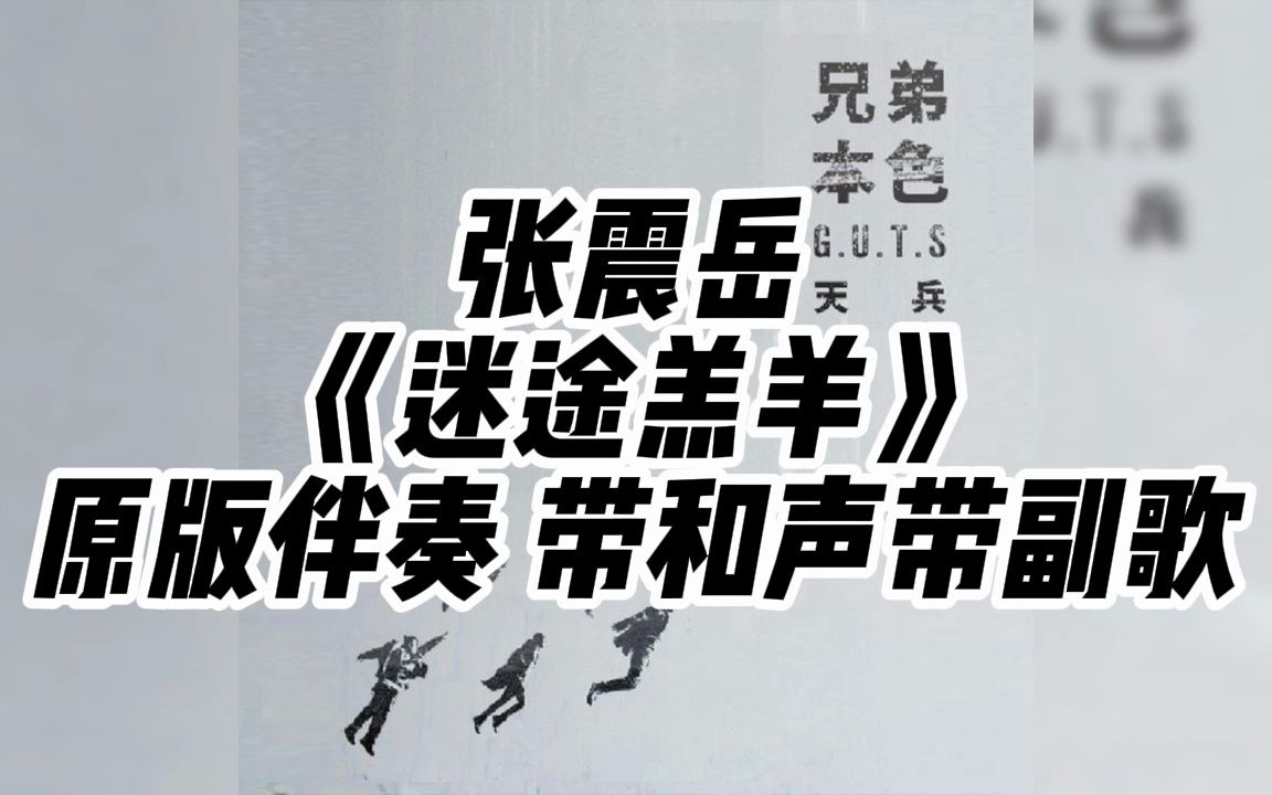 张震岳 《迷途羔羊》 原版伴奏 带和声带副歌